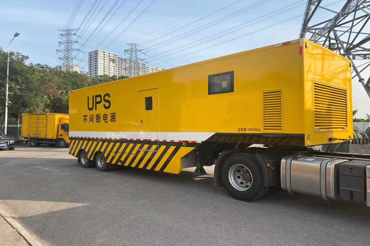 金台发电机租赁施工现场